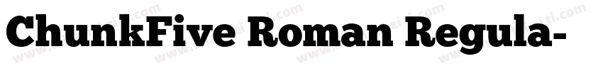 ChunkFive Roman Regula字体转换
